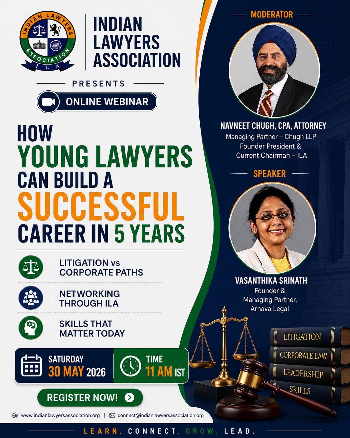 ILA Webinar on How Young Lawyers Can Build a Successful Career in 5 Years